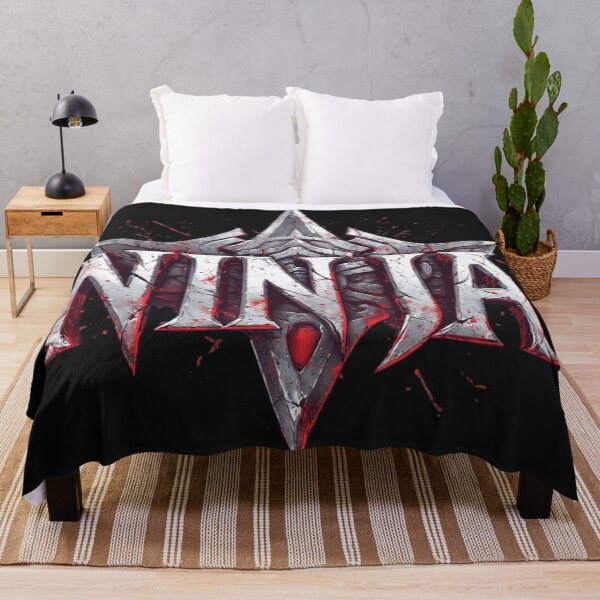 Item preview, Metal Ninja Logo – Sharp Silver Shuriken Style Design designed and sold by SweetRossel.