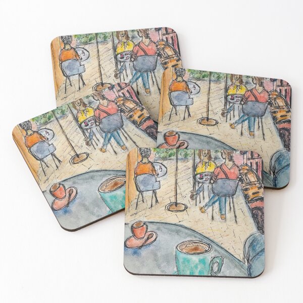 Item preview, Coffee Meet Up in Cafe  designed and sold by Jasbindar Singh.