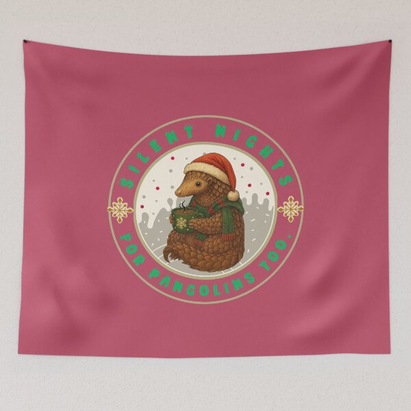Item preview, SILENT NIGHTS - FOR PANGOLINS TOO. designed and sold by Pawethic Prints Studio.