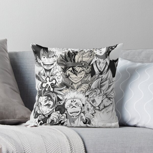 Item preview, Epic Anime Hero Collage – Dynamic Black & White Action Art designed and sold by Dyan4.