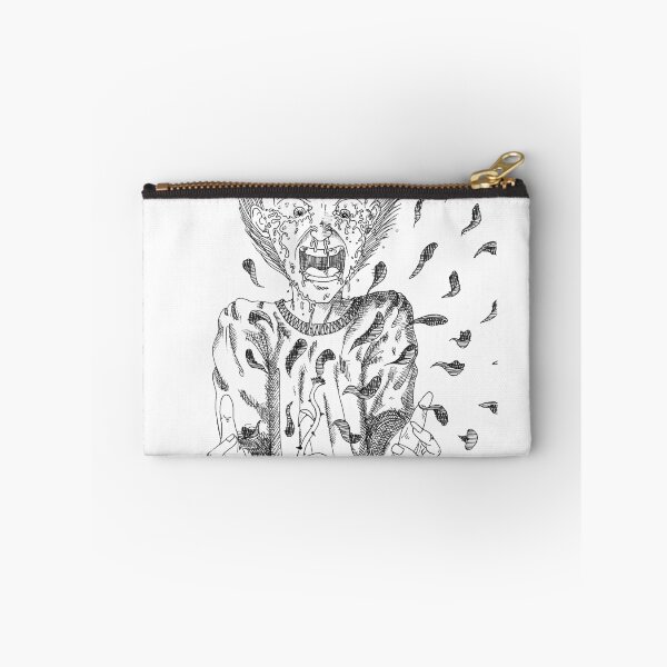 Item preview, Roses' Petals Explosion Black & White Drawing | Dramatic Emotional Suffering Art designed and sold by Keltoi-art.