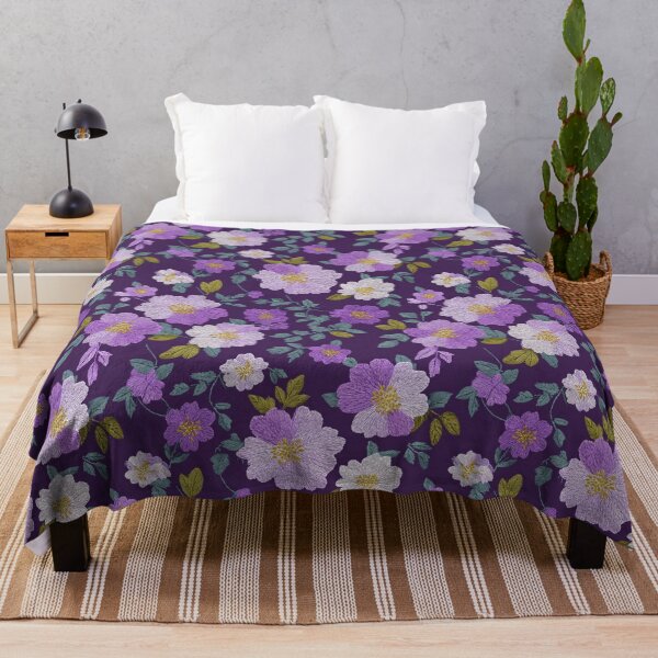 Item preview, Colorful Delicate Floral Embroidered Print For Home Accent designed and sold by RoyalStarsPatts.