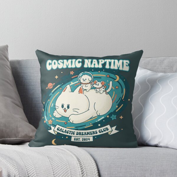 Item preview, Cosmic Naptime Galactic Dreamers Club - Cute Cat Space Art designed and sold by AwesomeBeyondLimits.