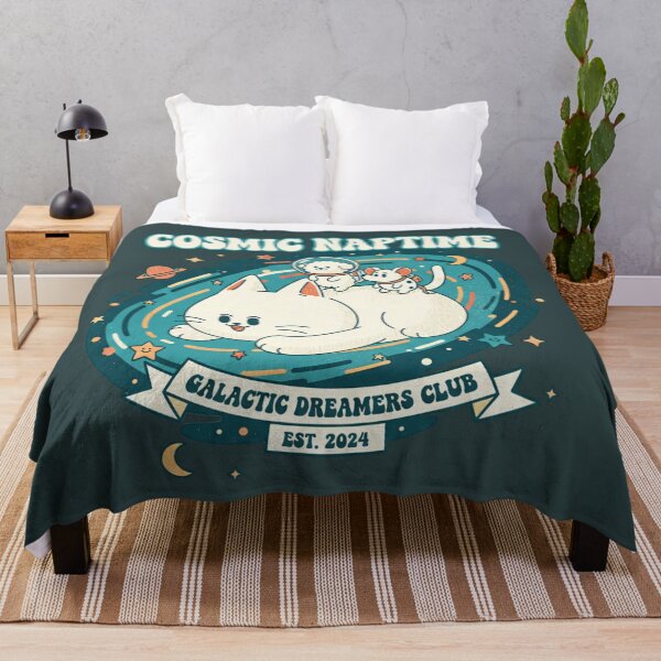 Item preview, Cosmic Naptime Galactic Dreamers Club - Cute Cat Space Art designed and sold by AwesomeBeyondLimits.