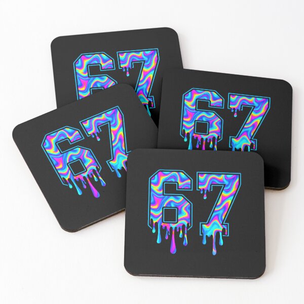 Item preview, Six Seven Drip Neon Swirl Scene With Vivid Colors designed and sold by khdmalakarak.