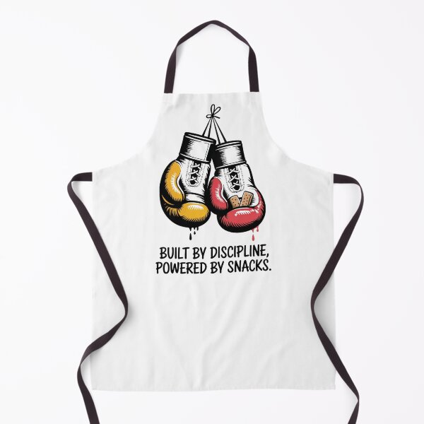 Item preview, Built by Discipline, Powered by Snacks – Minimalist Boxing Gloves Street Art Design designed and sold by WSPrintCrafter.