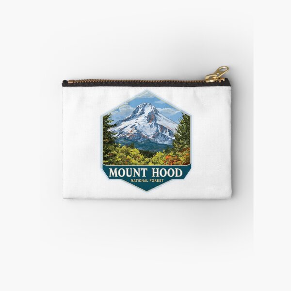 Item preview, Mount Hood National Forest Autumn Colors Hexagonal Outdoor Badge designed and sold by Blurbean.