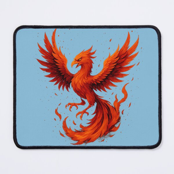 Item preview, Phoenix Rebirth – Fiery Splash Art Fantasy Illustration designed and sold by Dog Vibes.