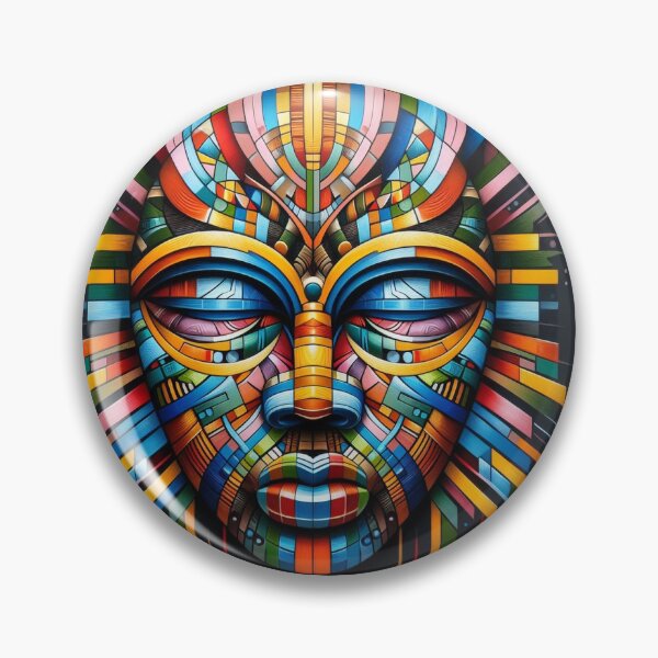 Item preview, Spiritual Design with Tribal Geometric Pattern designed and sold by LaraVisionsArts.