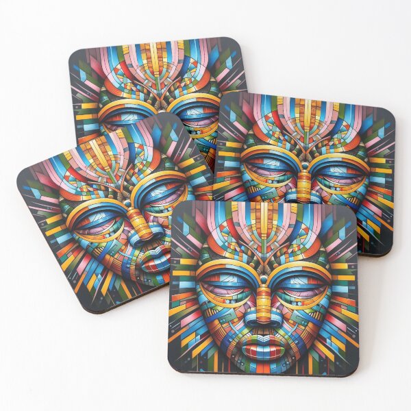 Item preview, Spiritual Design with Tribal Geometric Pattern designed and sold by LaraVisionsArts.