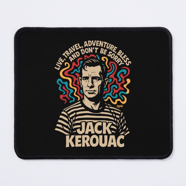 Item preview, Beatnik Icon Jack Kerouac Illustration designed and sold by Boogosh.