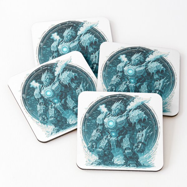 Item preview, Glacier Mech Unit – Techno Xmas Gift Crest designed and sold by Imaginarium of Chaos falcon88 .