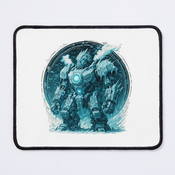Item preview, Glacier Mech Unit – Techno Xmas Gift Crest designed and sold by Imaginarium of Chaos falcon88 .