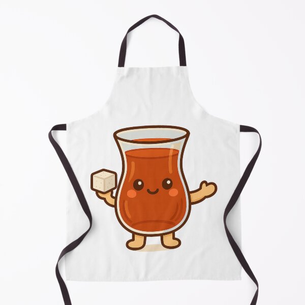 Item preview, Cute Kawaii Turkish Tea Glass – Adorable Çay Character Holding Sugar Cube | Turkish Flag & Turkey Inspired Red Cartoon Design designed and sold by Globalcitytees.