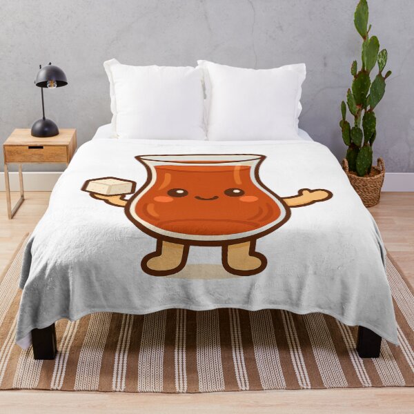 Item preview, Cute Kawaii Turkish Tea Glass – Adorable Çay Character Holding Sugar Cube | Turkish Flag & Turkey Inspired Red Cartoon Design designed and sold by Globalcitytees.