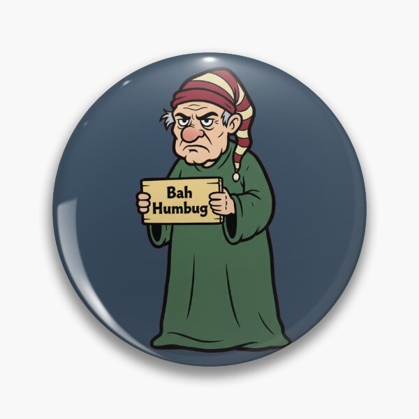 Item preview, Classic Grumpy Humbug Scrooge Christmas Funny Gift designed and sold by Bratak.