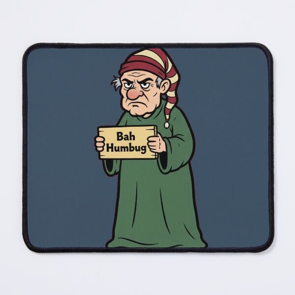 Item preview, Classic Grumpy Humbug Scrooge Christmas Funny Gift designed and sold by Bratak.
