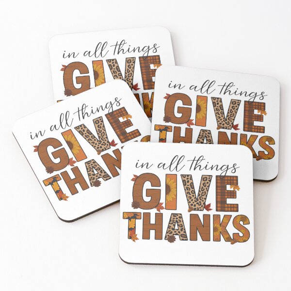 Item preview, In all things give thanks designed and sold by Christian vibe.