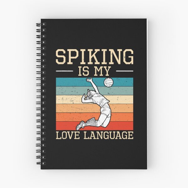 Item preview, Spiking Love Language Volleyball Scene With Retro Colors designed and sold by khdmalakarak.