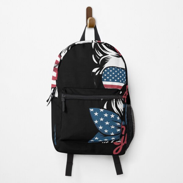 Item preview, All American Girl Messy Bun USA Flag Patriotic 4th Of July designed and sold by VerseFarm.