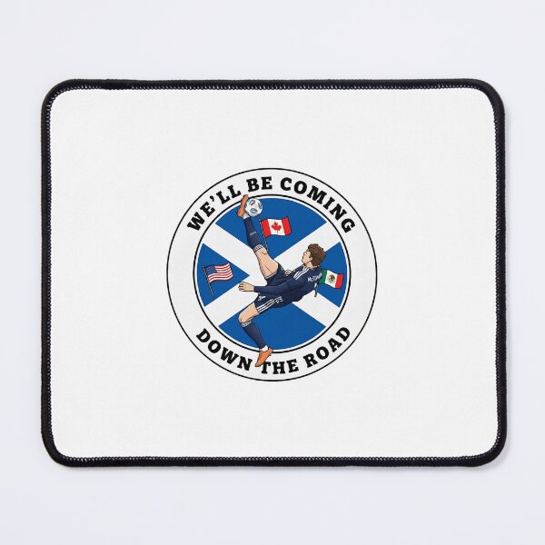 Item preview, Scotland Coming Down The Road Scene With Football Pride designed and sold by khdmalakarak.