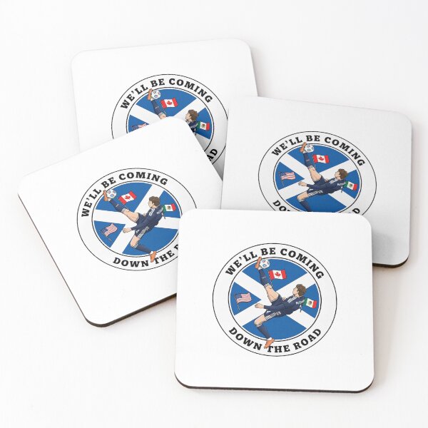 Item preview, Scotland Coming Down The Road Scene With Football Pride designed and sold by khdmalakarak.