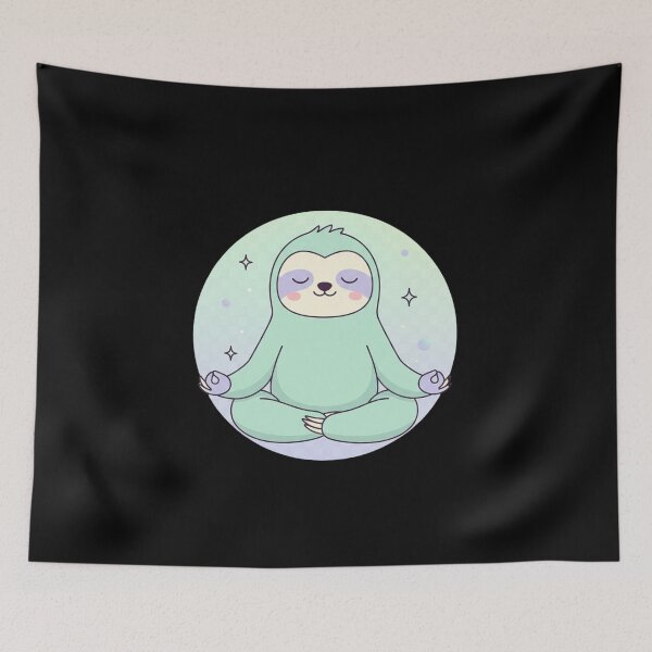 Item preview, Zen Sloth – Minimal Calm Meditation Animal Aesthetic Design designed and sold by JustCrafted.