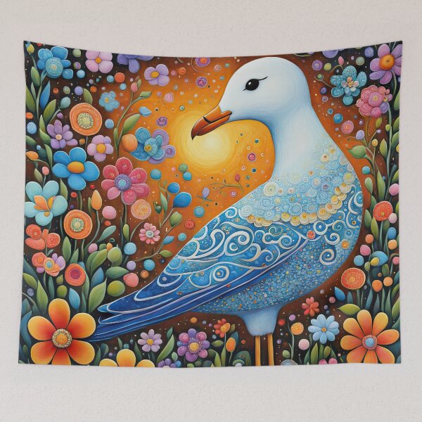 Item preview, Seagull covered in flowers in a magic Garden designed and sold by Colin Bentham.