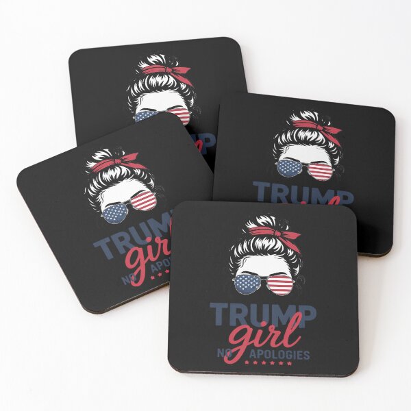 Item preview, All American Trump Girl 4th Of July Messy Bun Pro Trump  designed and sold by VerseFarm.