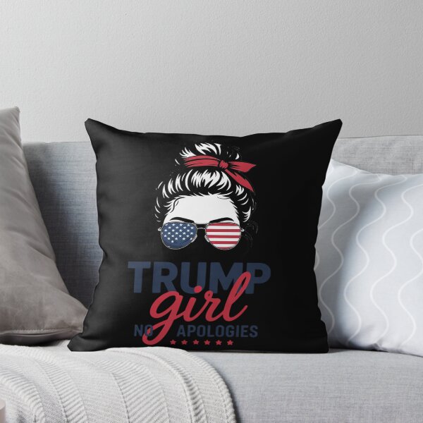 Item preview, All American Trump Girl 4th Of July Messy Bun Pro Trump  designed and sold by VerseFarm.