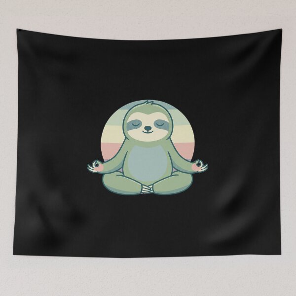 Item preview, Zen Sloth – Minimal Calm Meditation Animal Aesthetic Design designed and sold by JustCrafted.