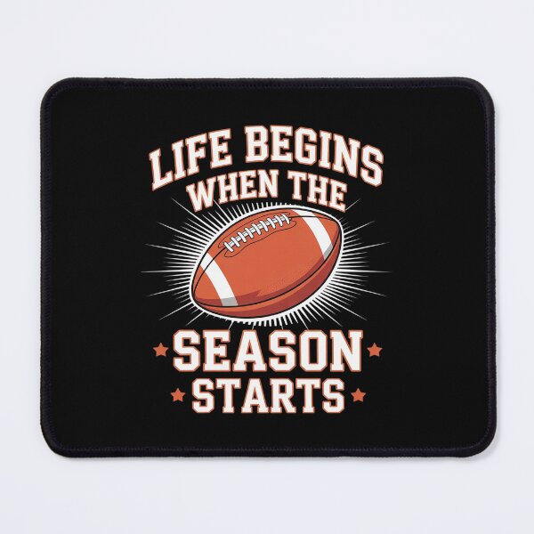 Item preview, Life Begins When Football Season Starts Fan designed and sold by BeetleMalon.