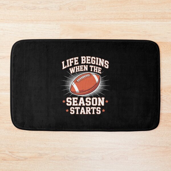 Item preview, Life Begins When Football Season Starts Fan  designed and sold by BeetleMalon.