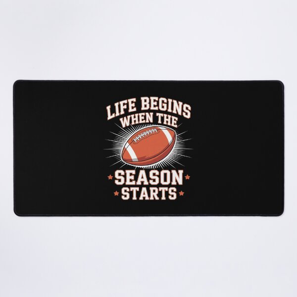 Item preview, Life Begins When Football Season Starts Fan  designed and sold by BeetleMalon.