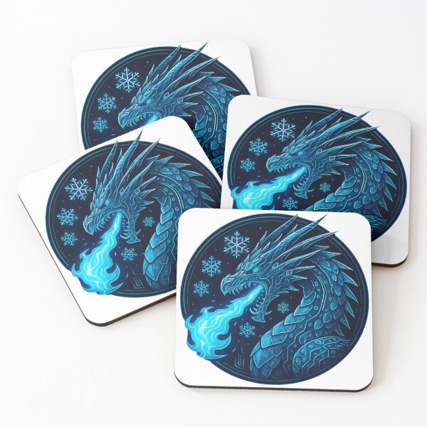 Item preview, Iced Circuit Dragon – Techno Xmas Gift Crest designed and sold by Imaginarium of Chaos falcon88 .