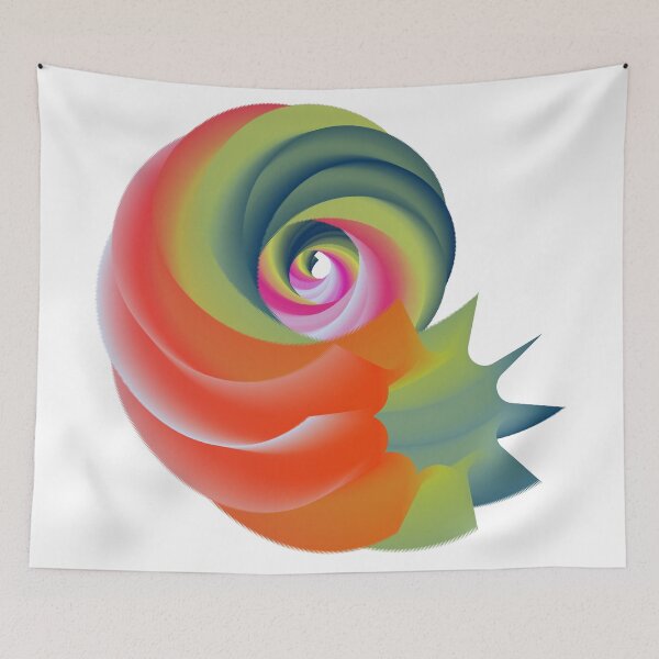 Item preview, Vibrant Color 3D Spiral Vector Art | Modern Abstract Geometric Design designed and sold by Keltoi-art.