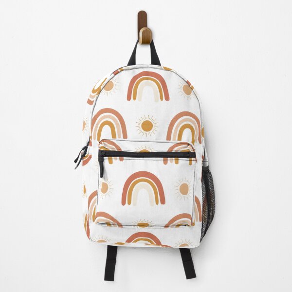 Item preview, Boho Rainbow and Sun Pattern – Warm Retro Minimalist Design designed and sold by Lily-and-Lyle.