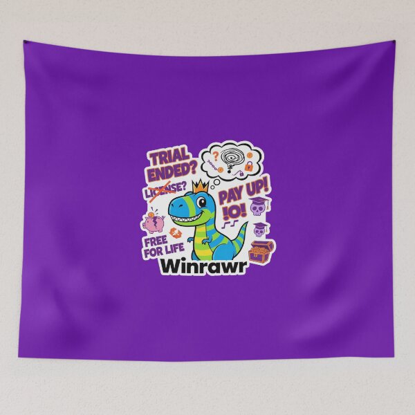Item preview, Winrawr Cartoon Funny Meme Software Controversy Design designed and sold by Bratak.