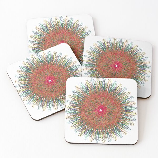 Item preview, Spirograph Optical Mandala Vector Art | Abstract Geometric Vibrant Color Illustration designed and sold by Keltoi-art.