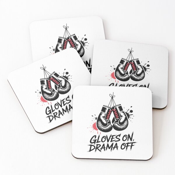 Item preview, Gloves On, Drama Off – Minimalist Boxing Gloves Street Art Design designed and sold by WSPrintCrafter.