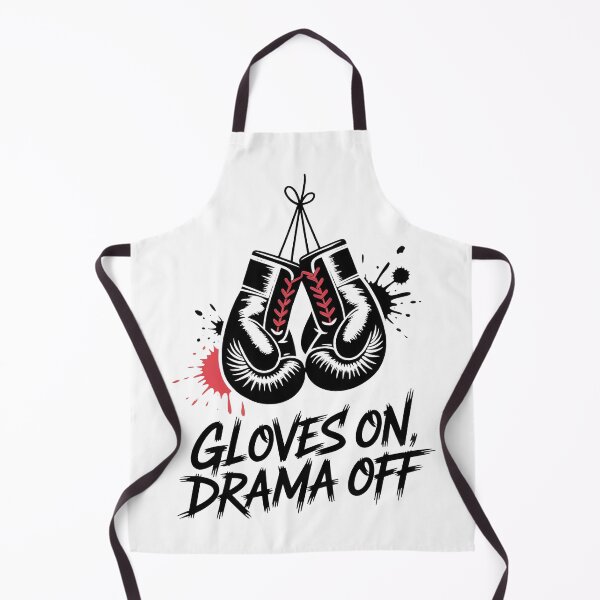 Item preview, Gloves On, Drama Off – Minimalist Boxing Gloves Street Art Design designed and sold by WSPrintCrafter.