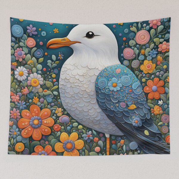 Item preview, Seagull covered in flowers in a magic Garden designed and sold by Colin Bentham.