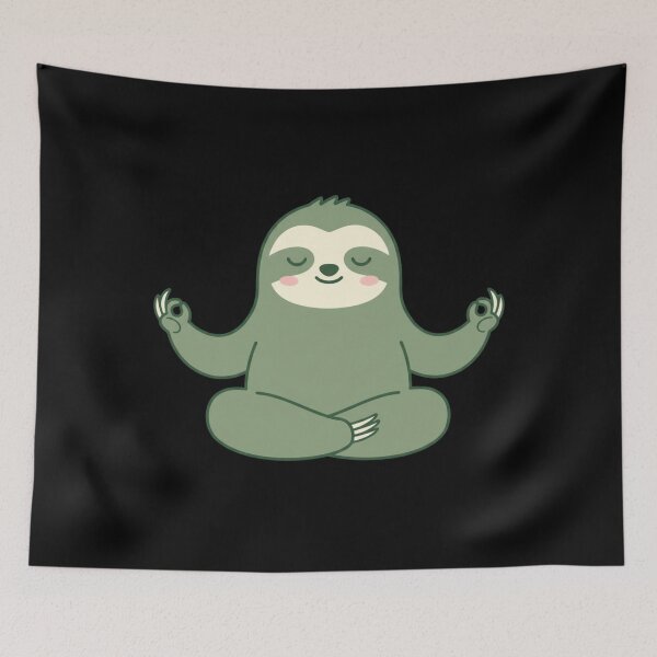 Item preview, Zen Sloth – Minimal Calm Meditation Animal Aesthetic Design designed and sold by JustCrafted.