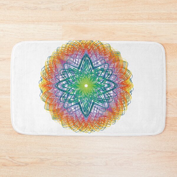 Item preview, Star Optical Mandala Rainbow Vector Art | Abstract Geometric Vibrant Color Illustration designed and sold by Keltoi-art.