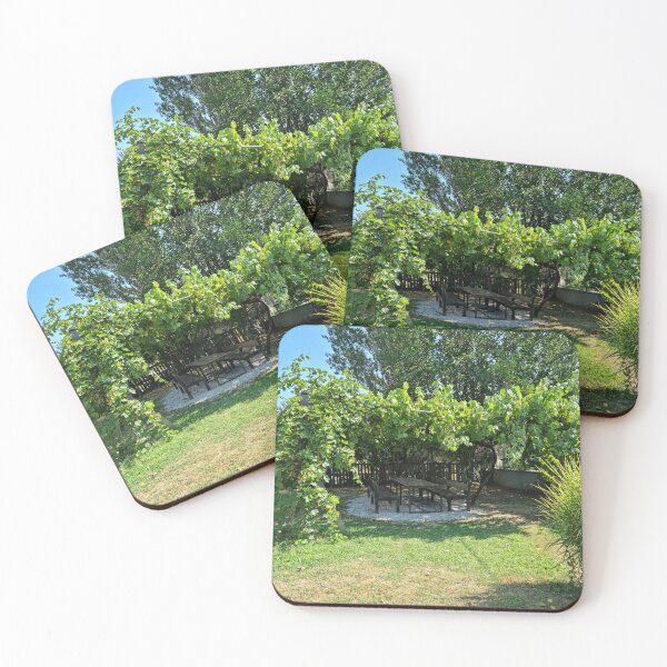 Item preview, A bench under a beautiful grape trees designed and sold by EK EXCLUSIVE.