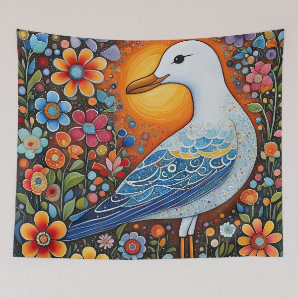 Item preview, Seagull covered in flowers in a magic Garden designed and sold by Colin Bentham.