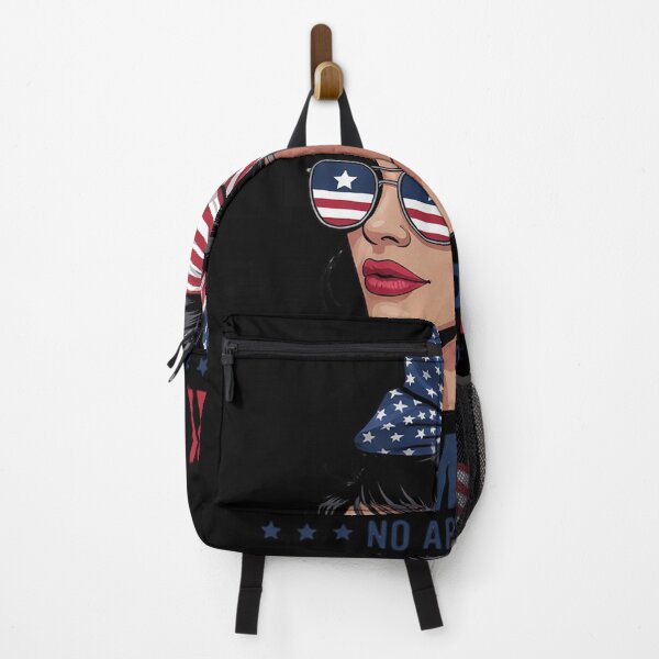 Item preview, American Flag Trump Girl No Apologies Trump Messy Bun designed and sold by VerseFarm.