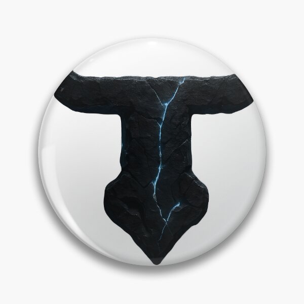 Item preview, The Crystalized Ruin – Fractured Stone T-Logo with Inner Light designed and sold by TES TOSTE RON.