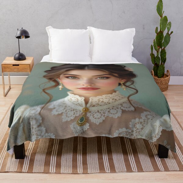 Item preview, Vintage Elegance & Floral Grace – Romantic portrait magic with lace, pastel & timeless beauty designed and sold by FotoworldEdel.