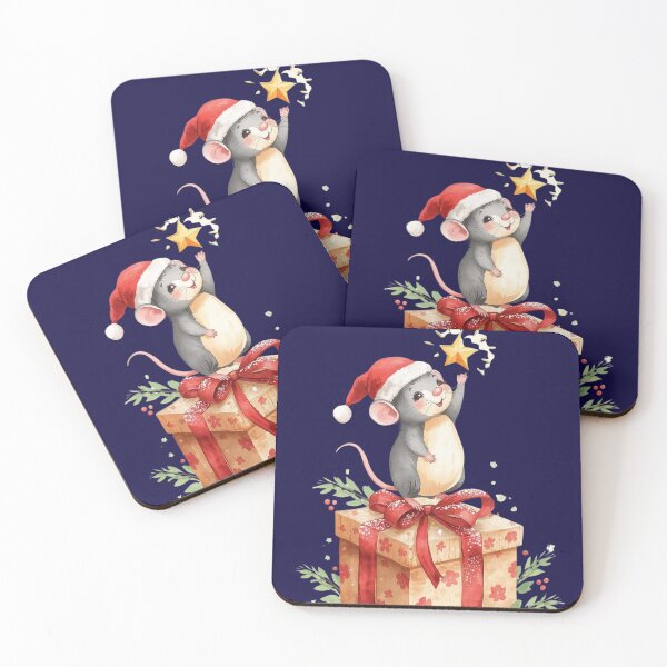 Item preview, Star-Carrying Mouse – Cottagecore Christmas Magic designed and sold by Deezyned.